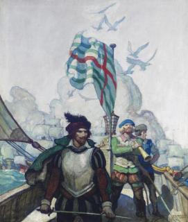 Newell Convers Wyeth - Essex Sails for Cádiz
