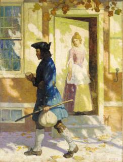 Newell Convers Wyeth - Franklin\'s Arrival in Philadelphia