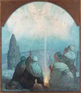 Newell Convers Wyeth - On Christmas Night by Bethlehem Town