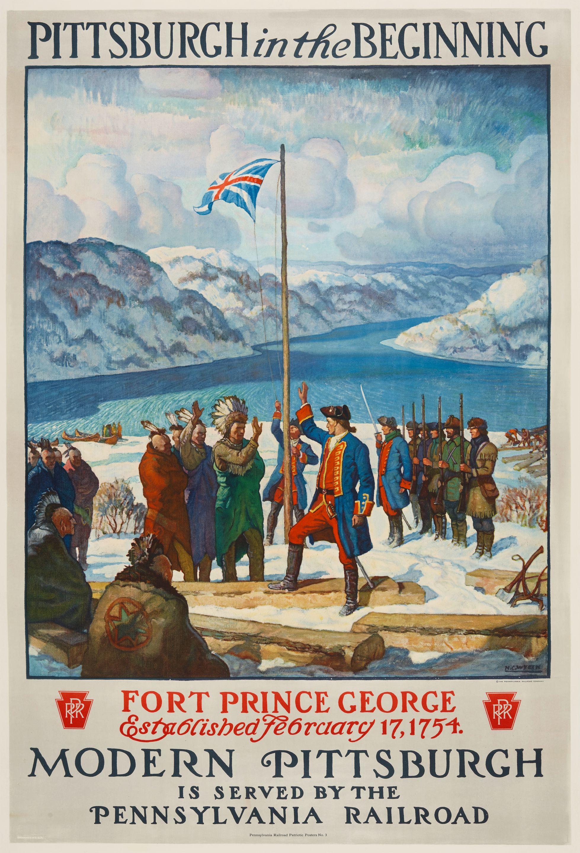 Newell Convers Wyeth - Pittsburg in the Beginning/Pennsylvania Railroad