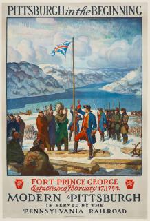 Newell Convers Wyeth - Pittsburg in the Beginning/Pennsylvania Railroad