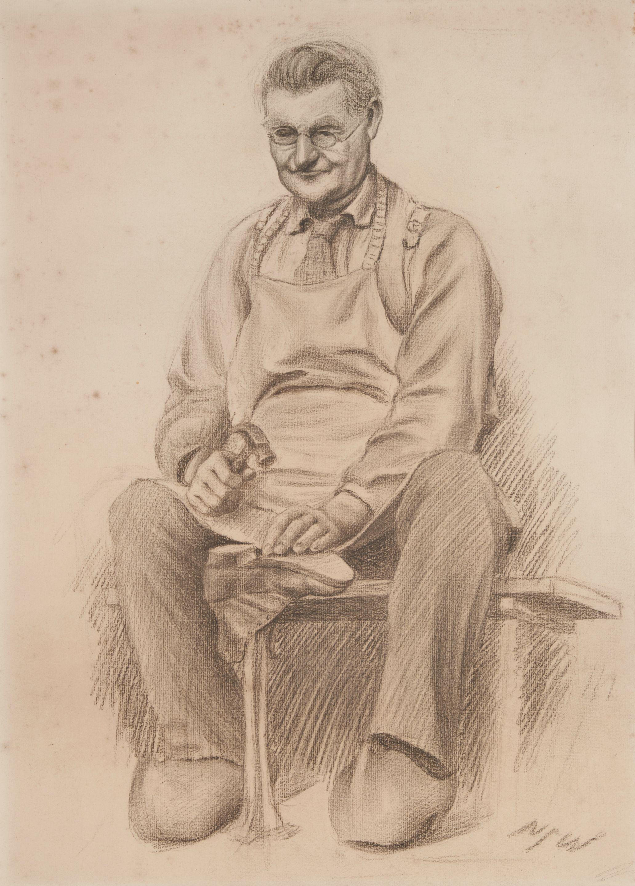 Newell Convers Wyeth - Portrait of a Cobbler (c. 1901-1902)