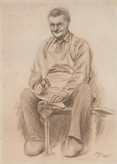 Newell Convers Wyeth - Portrait of a Cobbler (c. 1901-1902)