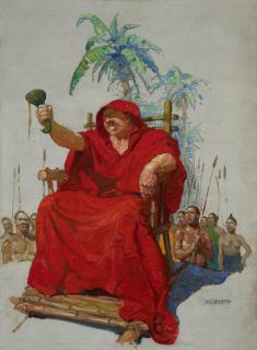 Newell Convers Wyeth - The Red Robe