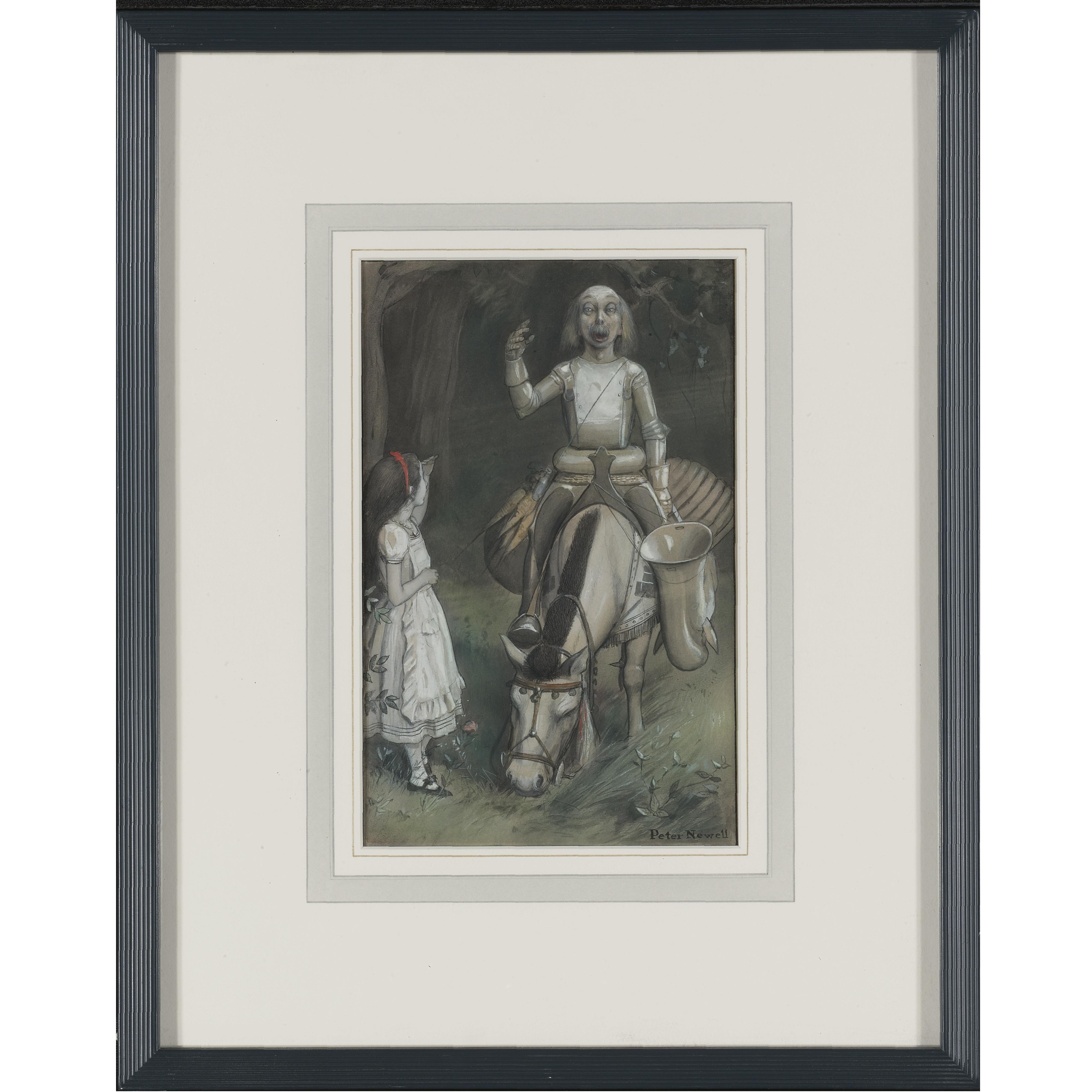 Newell, Peter - With a faint smile lighting up his gentle, foolish face, he began...