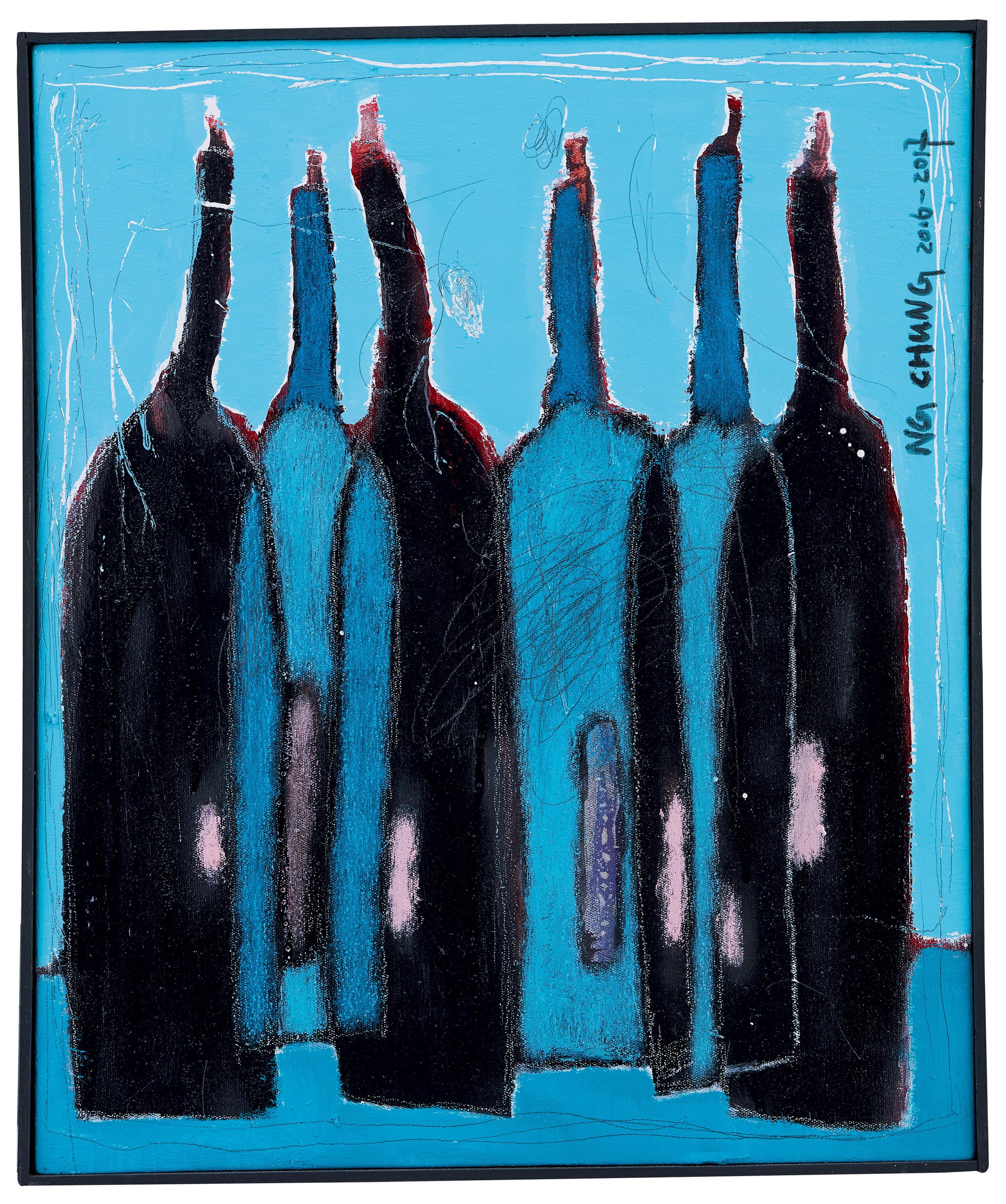 Ng Chung - Blue Bottles(Painted In 2016-2017)