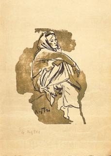 Nguyen Gia Tri - Sitting Vietnamese woman