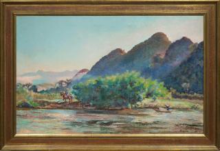 Nguyen Huyen - Paysage au bord de la rivière