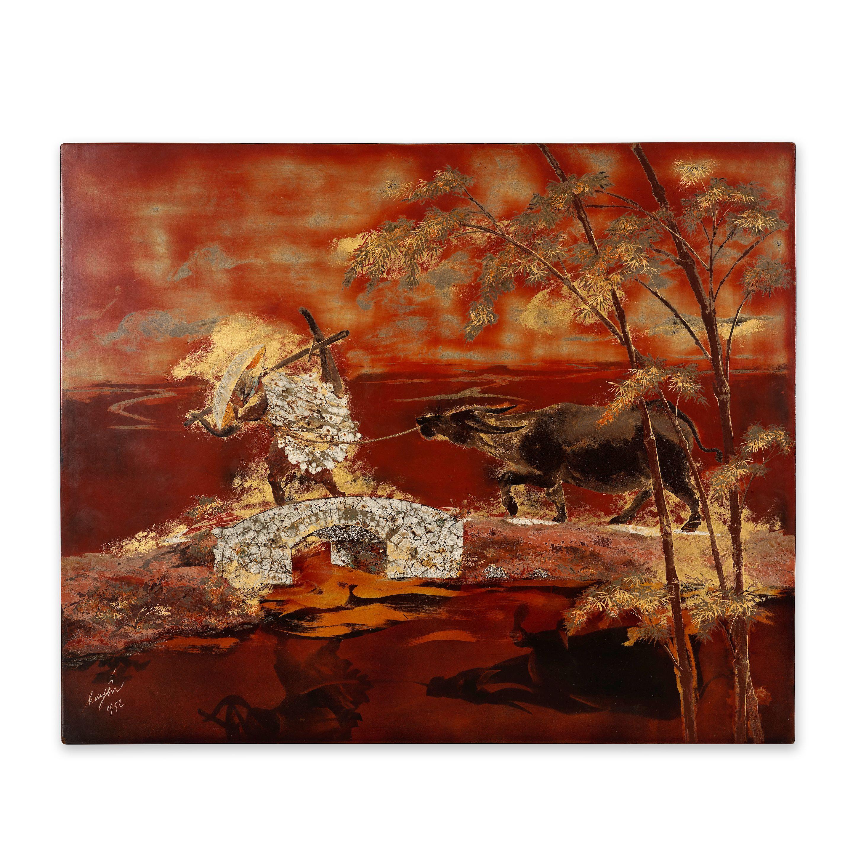 Nguyen Huyen - Paysan et son buffle