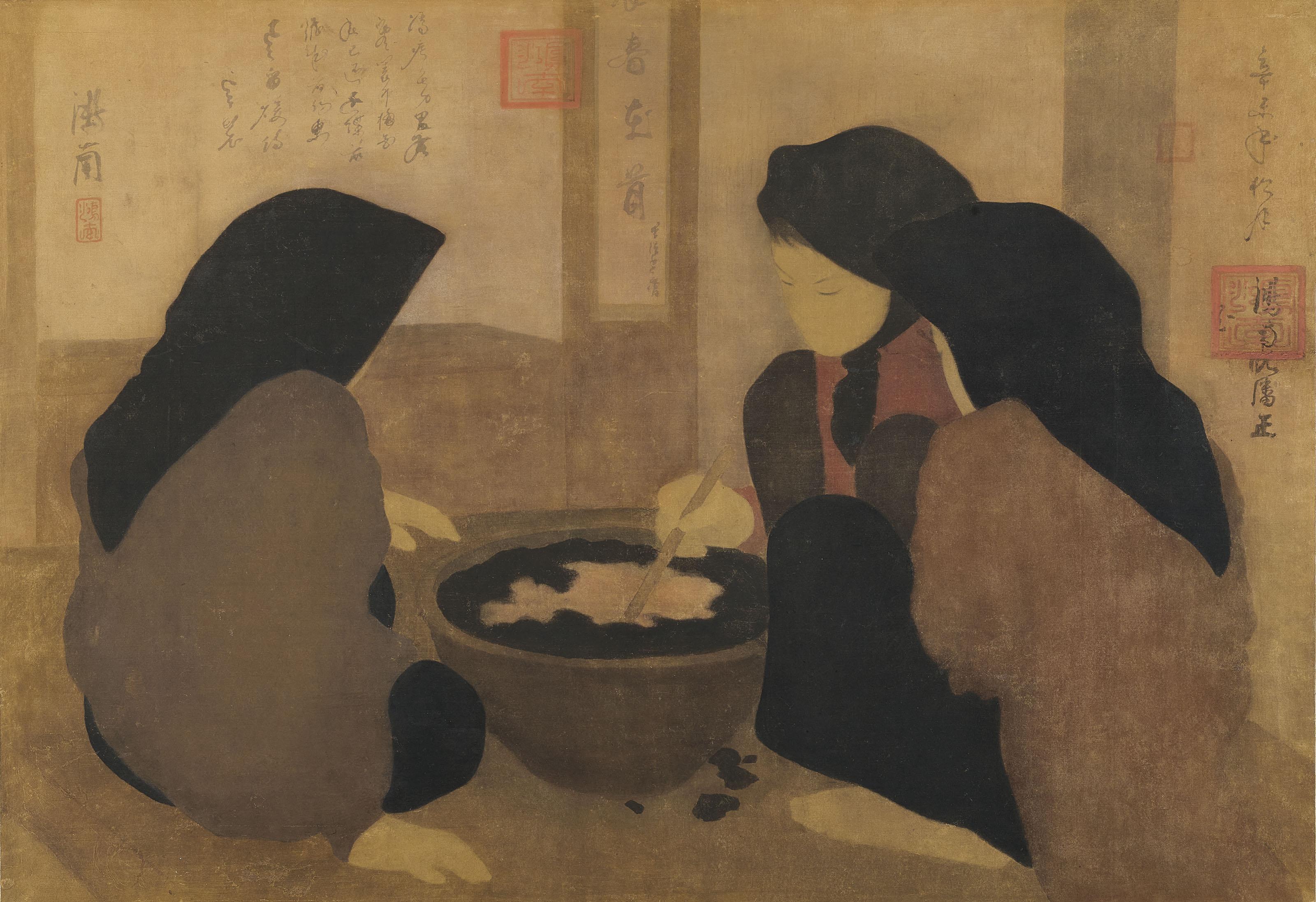 Nguyen Phan Chanh - Les Teinturières (Dyers At Work)