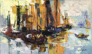 Nguyen Tri Minh - Harbour Scene 