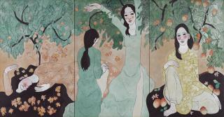 Nguyen Trung - Ladies in the Peach Garden