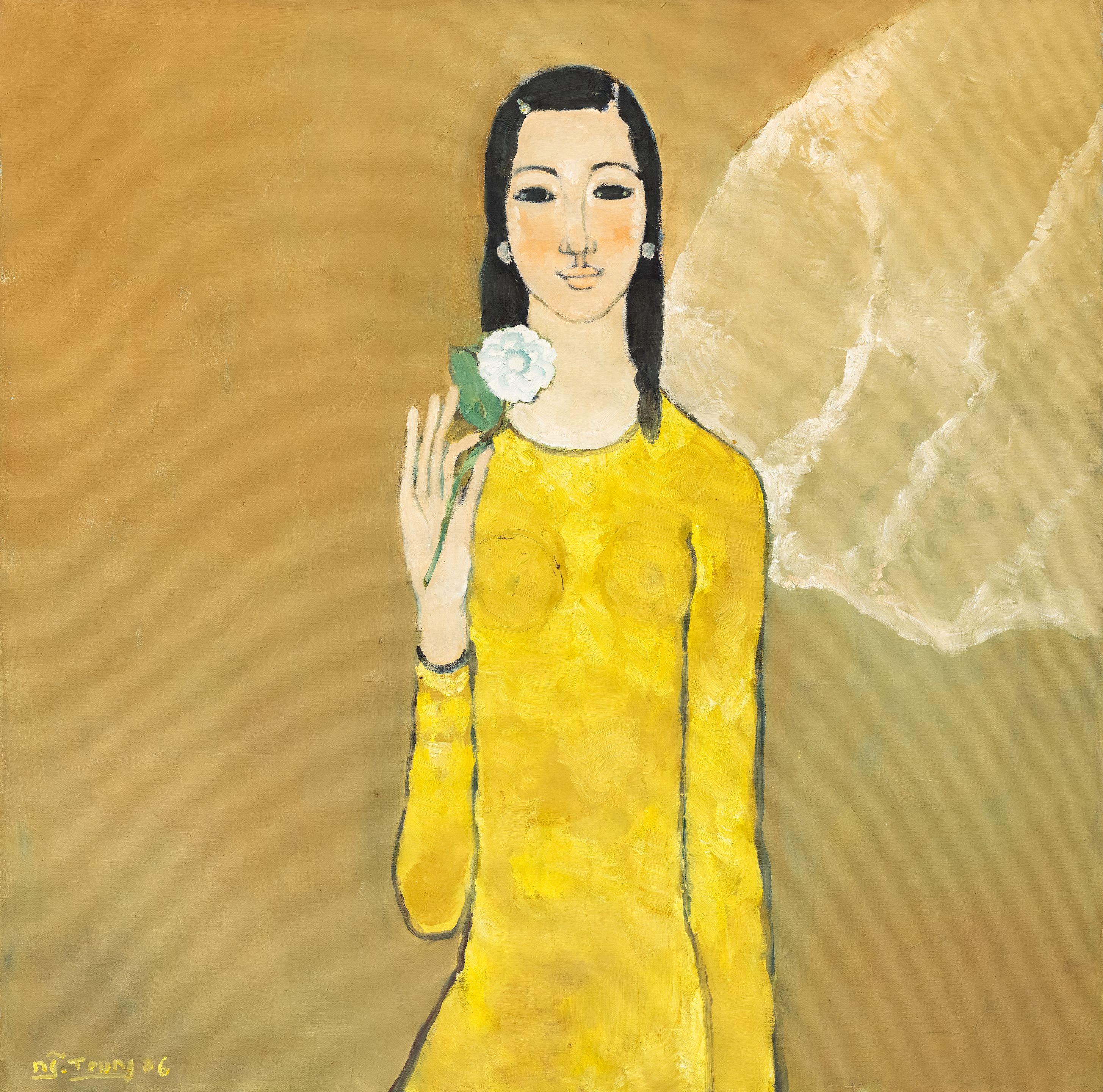 Nguyen Trung - Lady with Flower