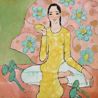 Nguyen Trung - Lady with Mango