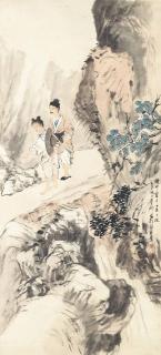 Ni Tian - Figures in Mountains