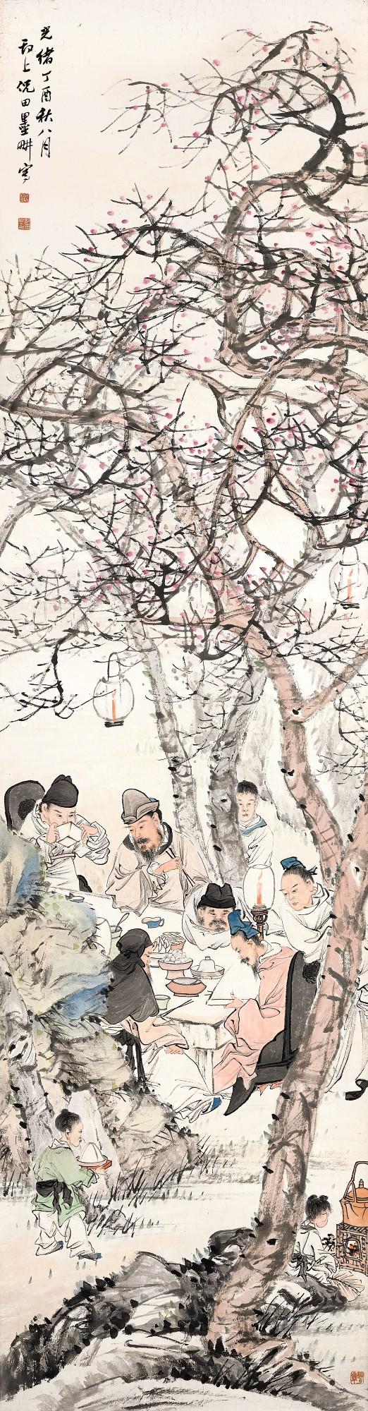 Ni Tian - Literati Gathering In The Garden