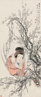Ni Tian - Plum Blossoms And Lady