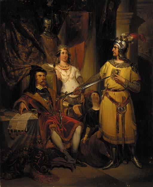 Nicaise de Keyser - Figures in an interior