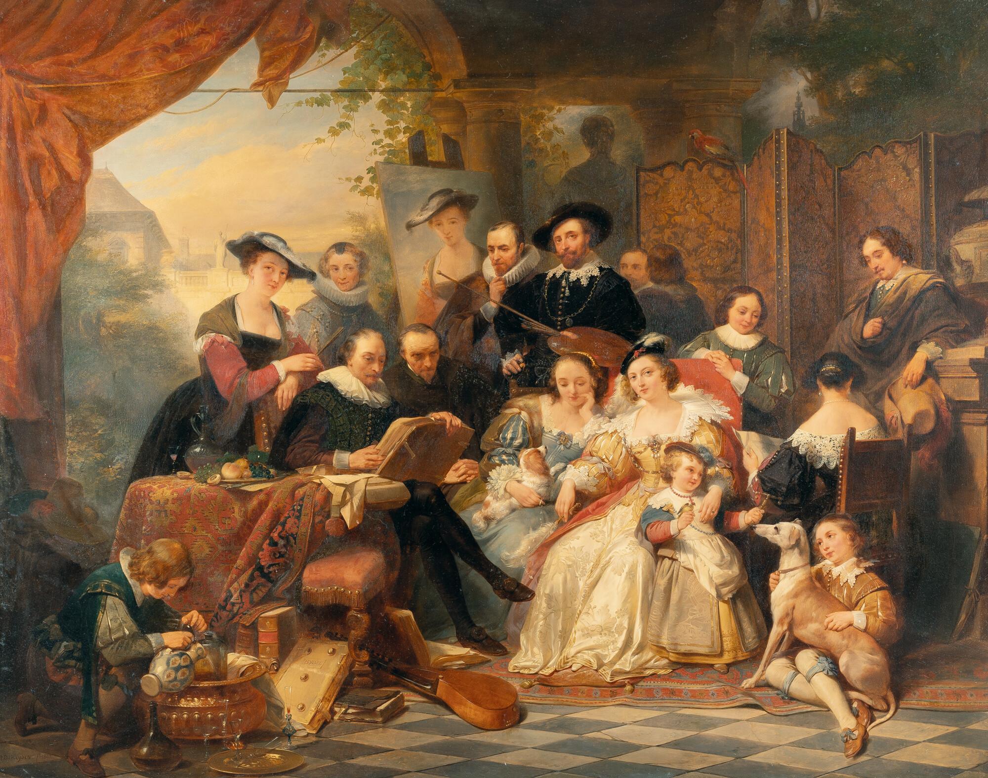 Nicaise de Keyser - Rubens im Kreis seiner Mäzene und Familie