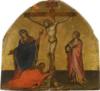 Niccolò Di Pietro Gerini - Christ On The Cross With The Madonna, Saint John And Mary Magdalene