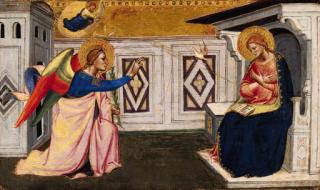 Niccolò di Pietro Gerini - The Annunciation: a panel from a predella