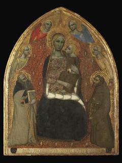 Niccolò di Tommaso - The Madonna and Child with Saints Anthony Abbot and Francis and four Angels