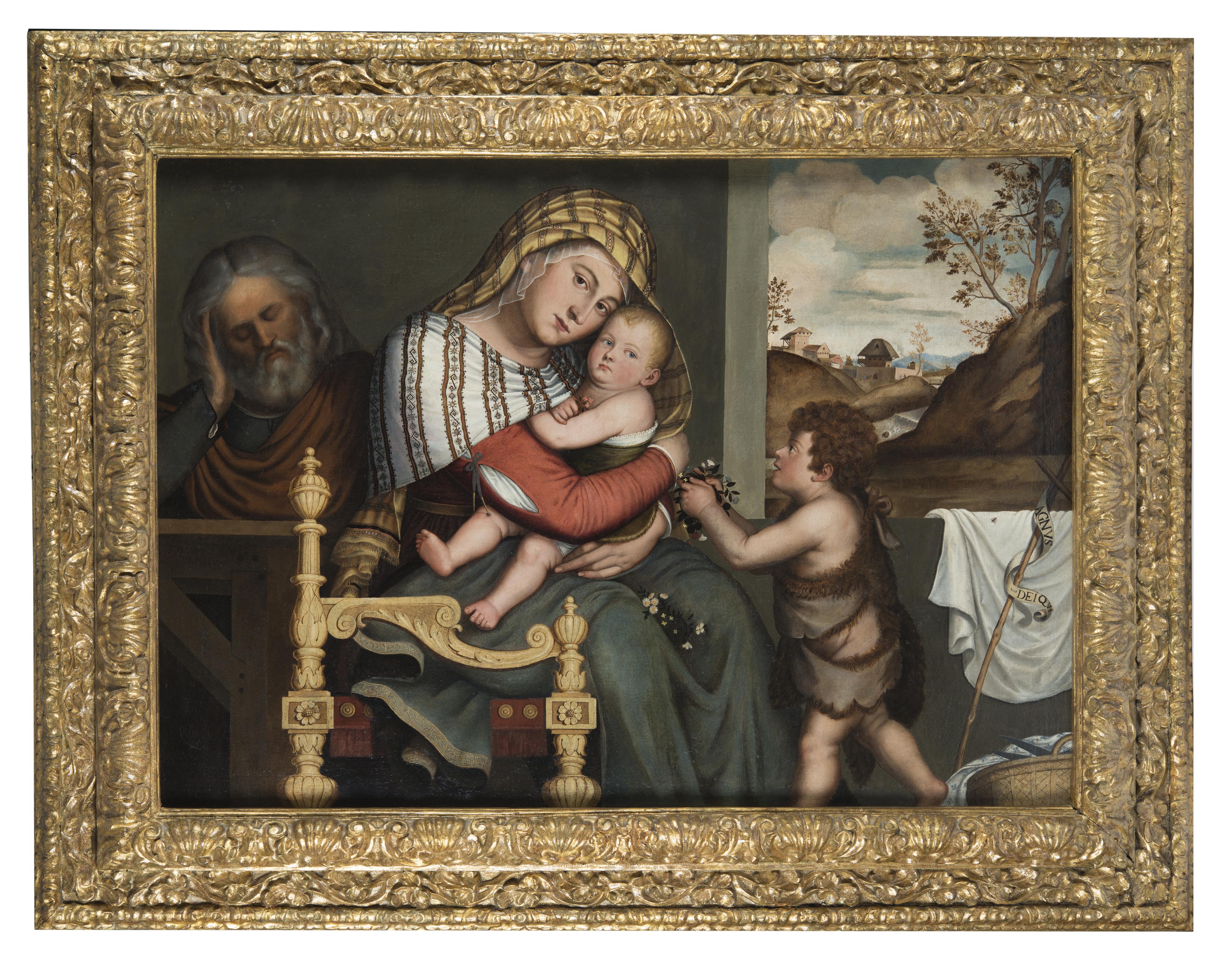 Niccolò Frangipane - Sacra Famiglia con san Giovannino