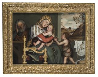 Niccolò Frangipane - Sacra Famiglia con san Giovannino