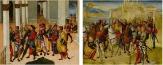 Niccolò Giolfino - The Murder Of The Magus Smerdis; The Coronation Of Darius: A Pair