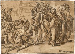 Niccolò Vicentino - Christ healing the Lepers