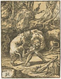 Niccolò Vicentino - Hercules and the Nemean Lion