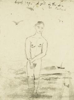 Nicholas Africano - Un ensemble de trois oeuvres:   (i) Angel. A girl in the sea in Portugal   (ii) He tried to carry something too large   (iii) Whiskey