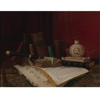 Nicholas Alden Brooks - Still Life With Books, Clarinet And Music