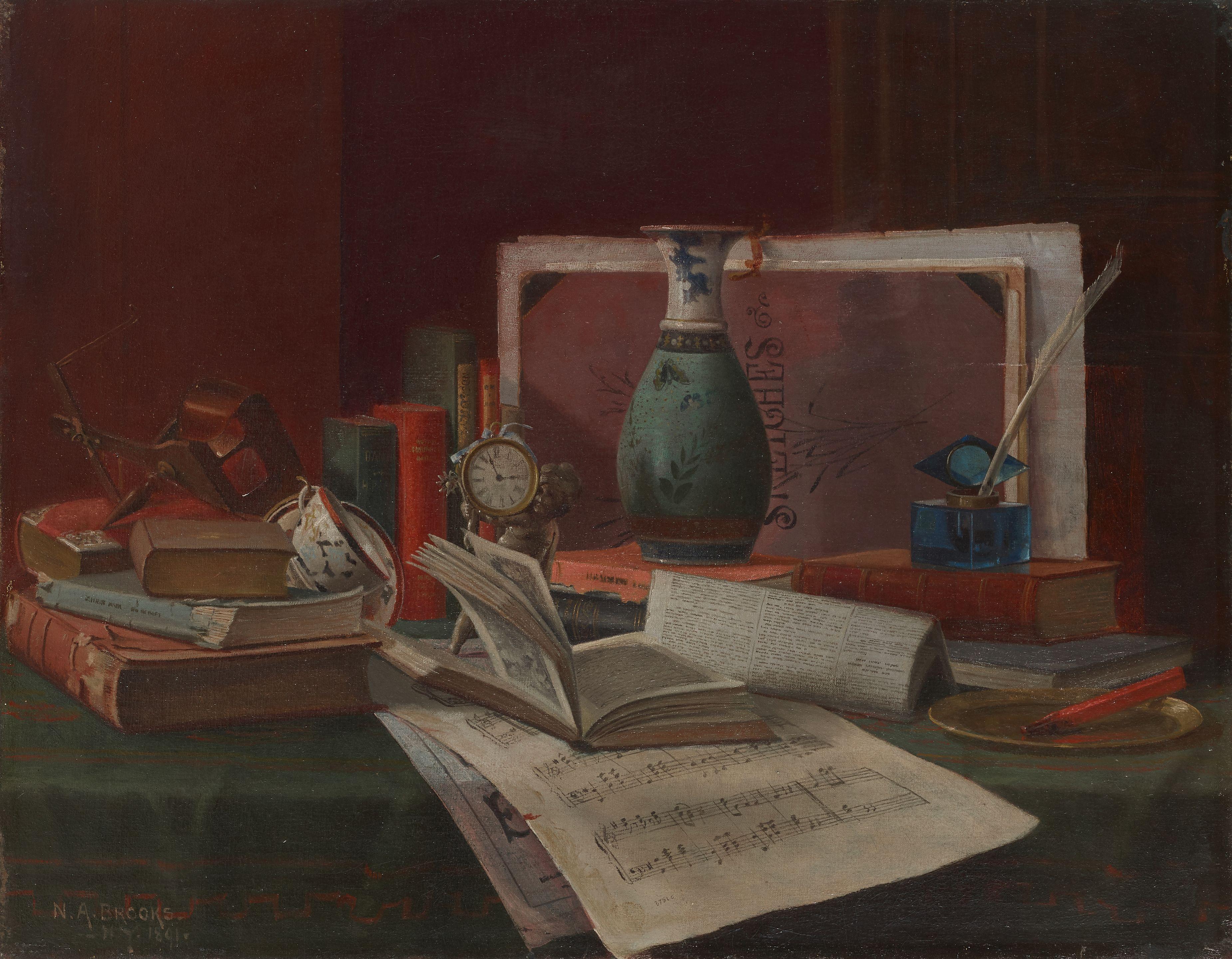 Nicholas Alden Brooks - Still Life with Sheet Music