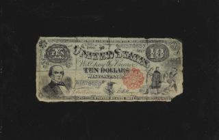 Nicholas Alden Brooks - Ten Dollar Bill with Red Treasury Seal