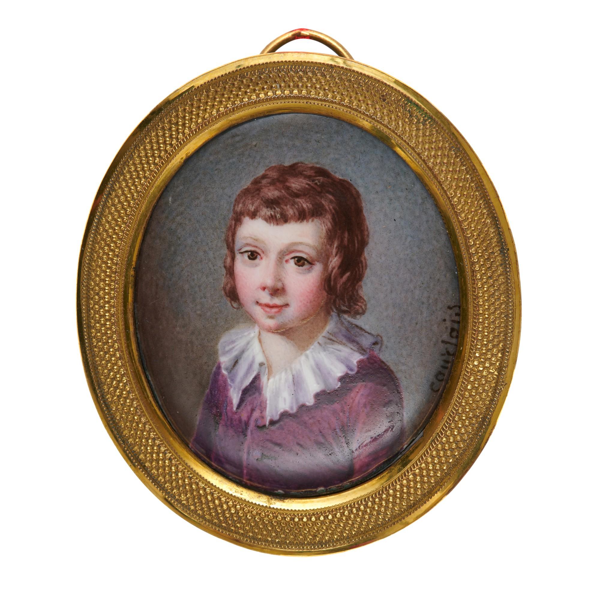 Nicholas André Courtois - Portrait Of A Young Boy, Circa 1775