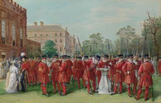 Nicholas Chevalier - The Parade of The Yeomen of The Guard At Clarence House