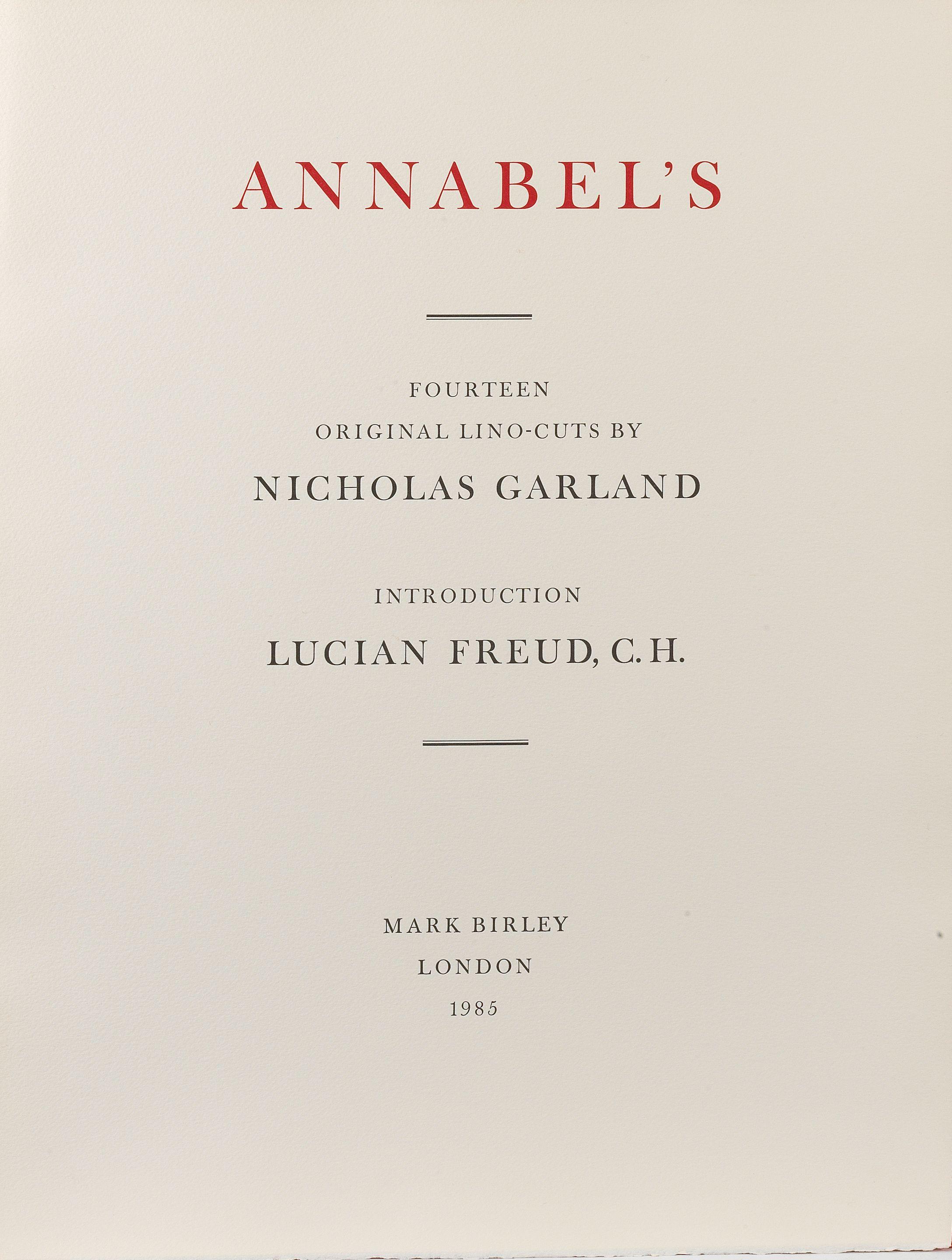 Nicholas Garland - Annabel\'s, 1985