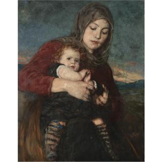 Nicholas Gysis - Greek Mother And Child