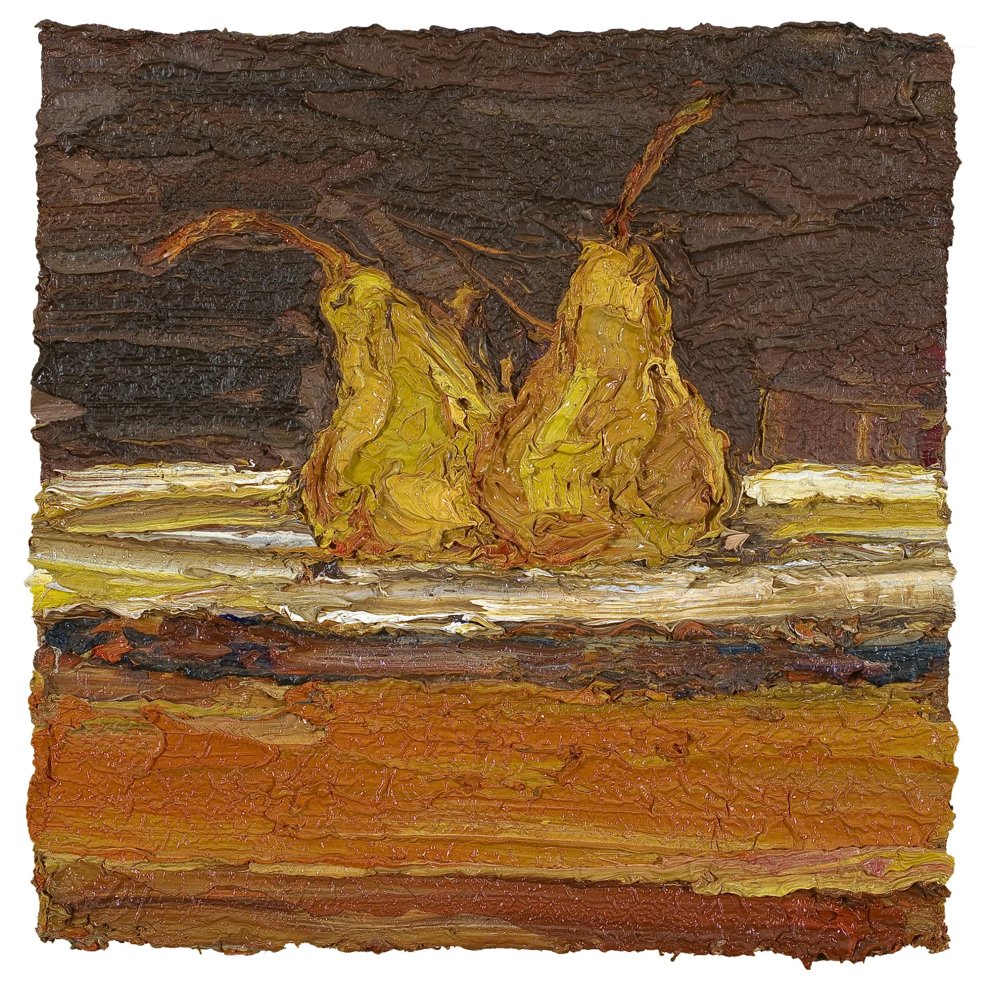 Nicholas Harding - Australian Two Pears On  A Plate