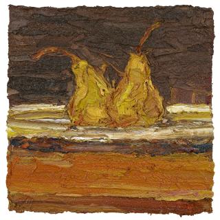 Nicholas Harding - Australian Two Pears On  A Plate