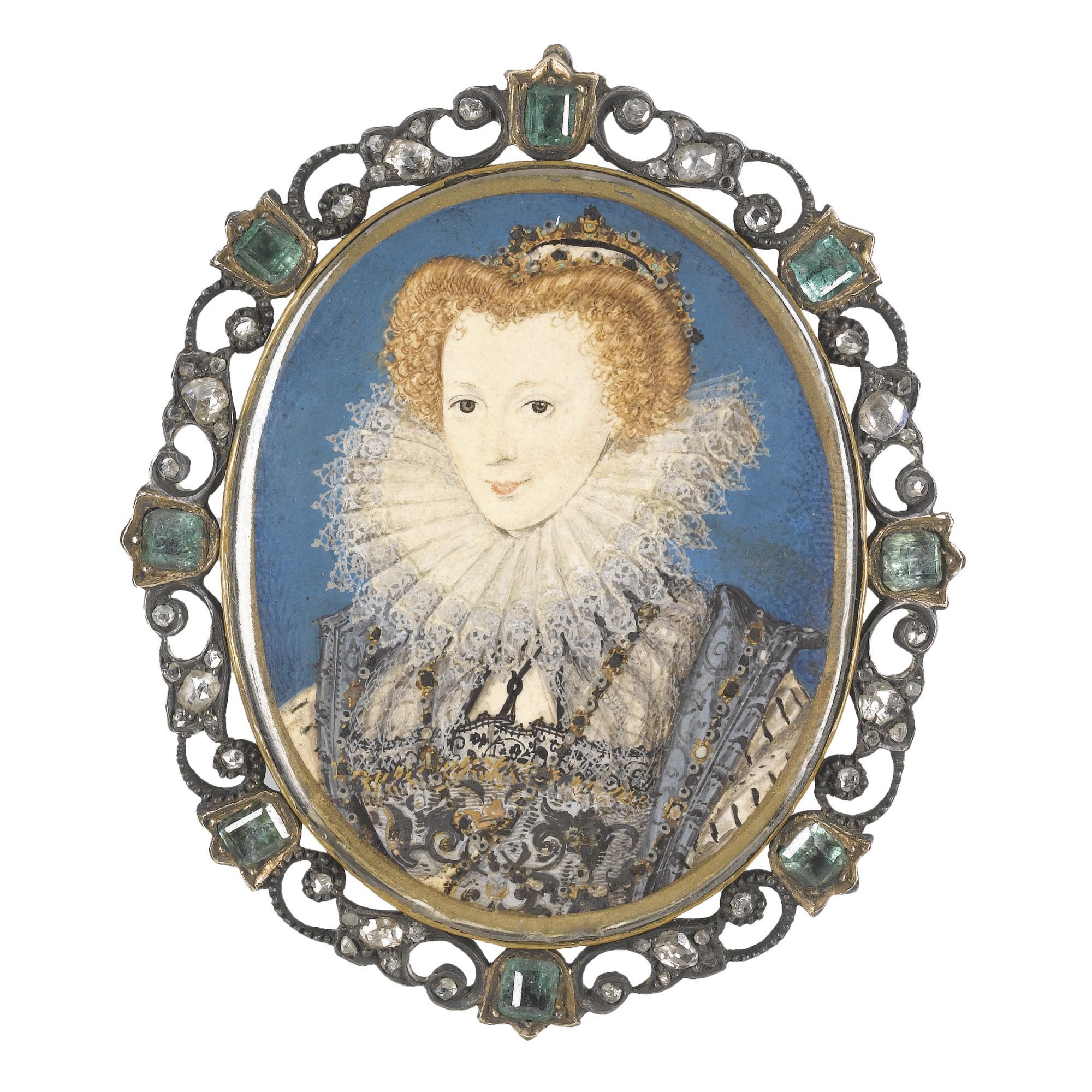 Nicholas Hilliard - Portrait Of A Noblewoman, Possibly Lettice Knollys (1539-1634)