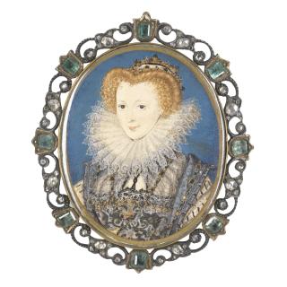 Nicholas Hilliard - Portrait Of A Noblewoman, Possibly Lettice Knollys (1539-1634)