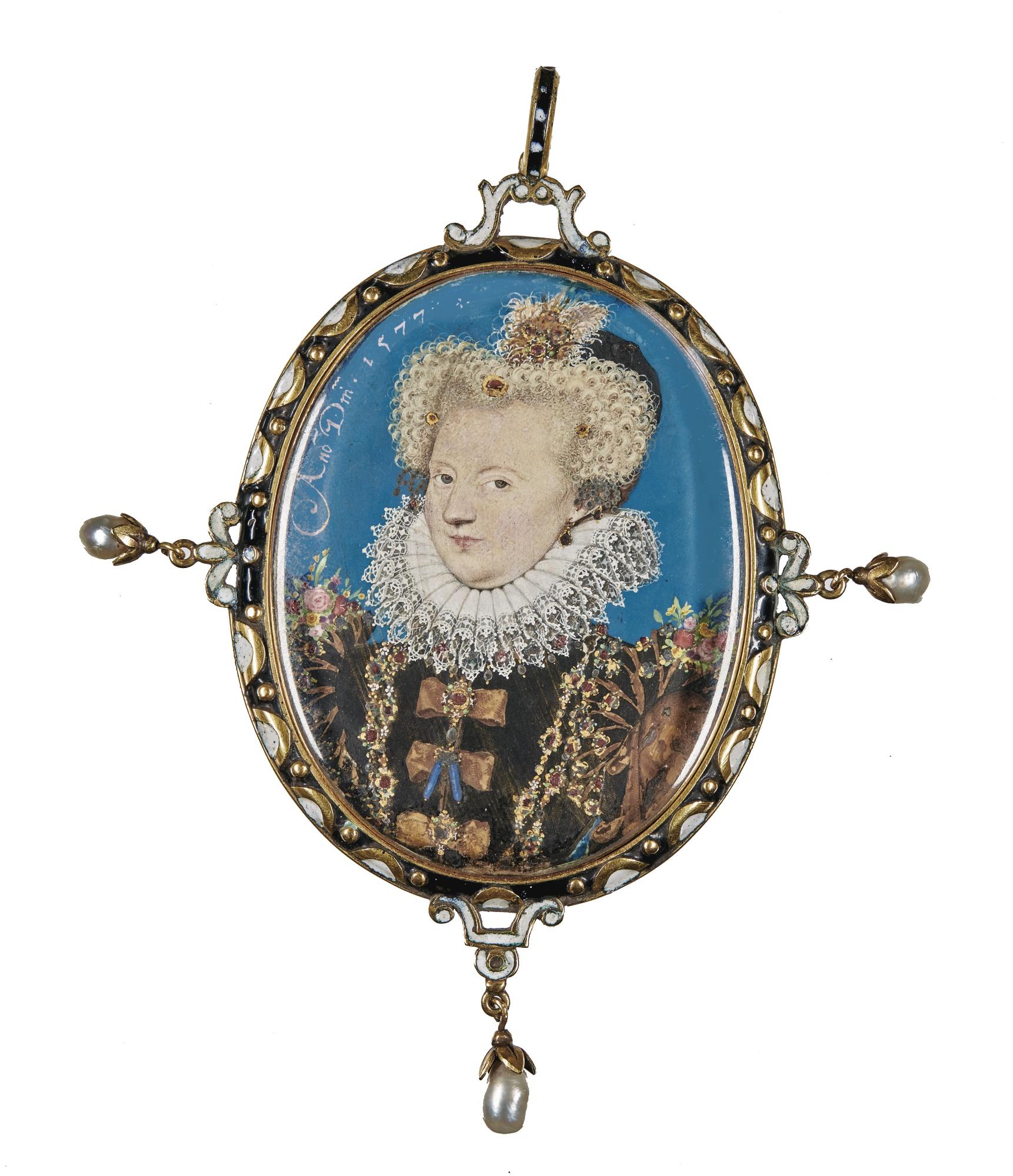 Nicholas Hilliard - Portrait Of Marguerite Of Valois (1553-1615), Queen Of Navarre And Later Queen Of France