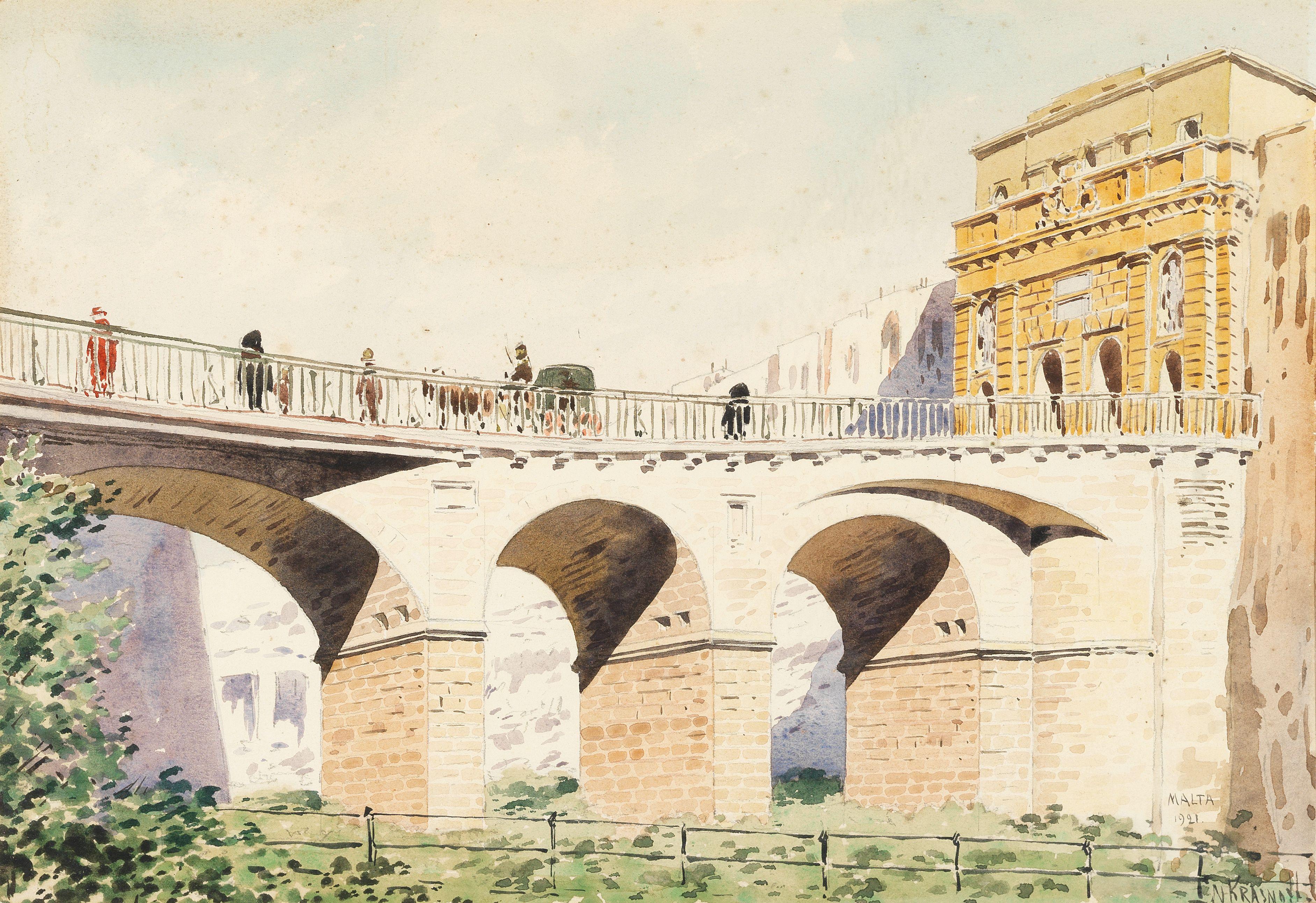 Nicholas Krasnoff - Porta Reale Bridge, Valletta