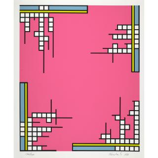 Nicholas Krushenick - Over the Top; Tail Gate; Mirror Trap (3 works)