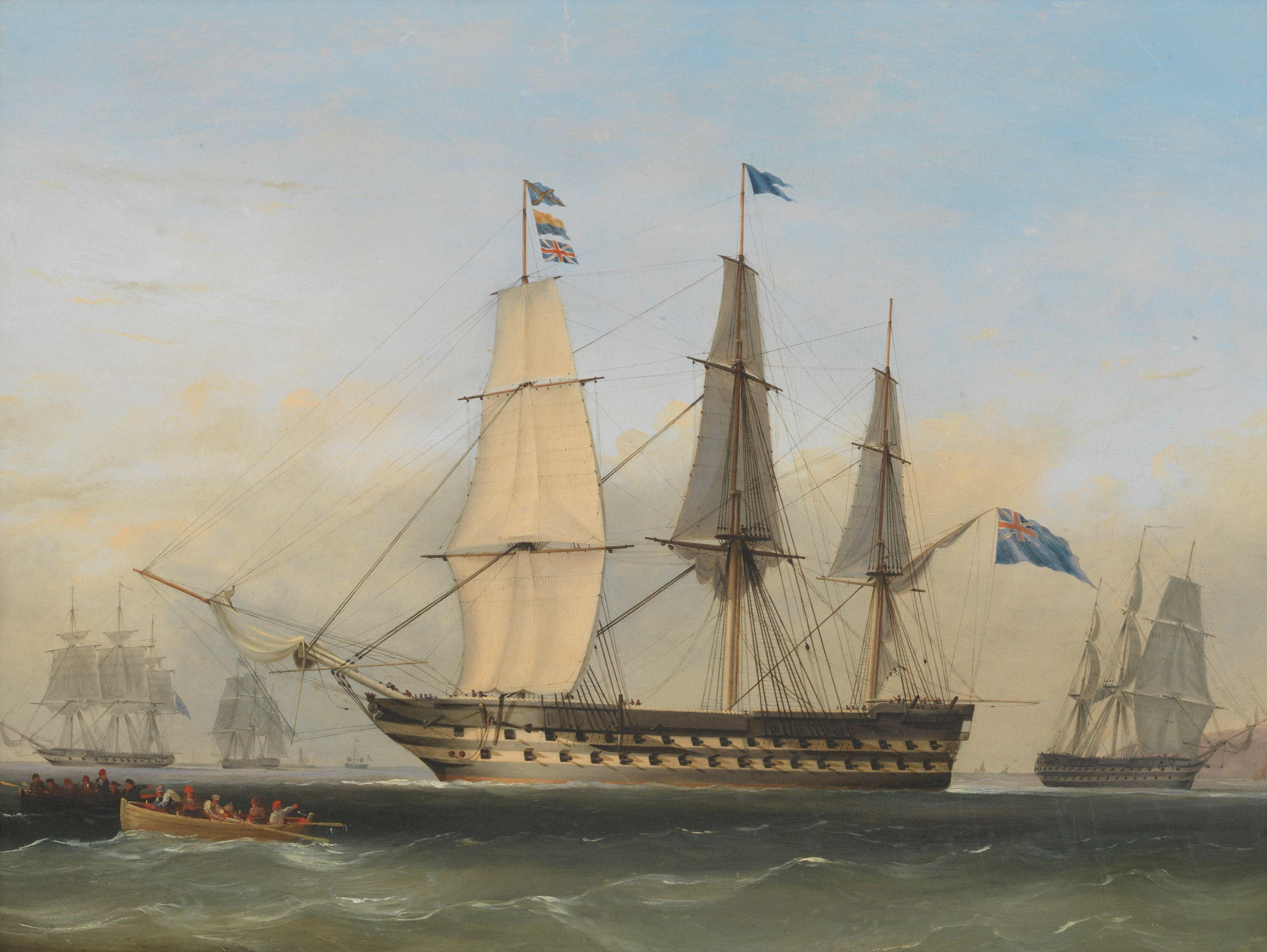 Nicholas Matthew Condy - HMS Canopus off the coast