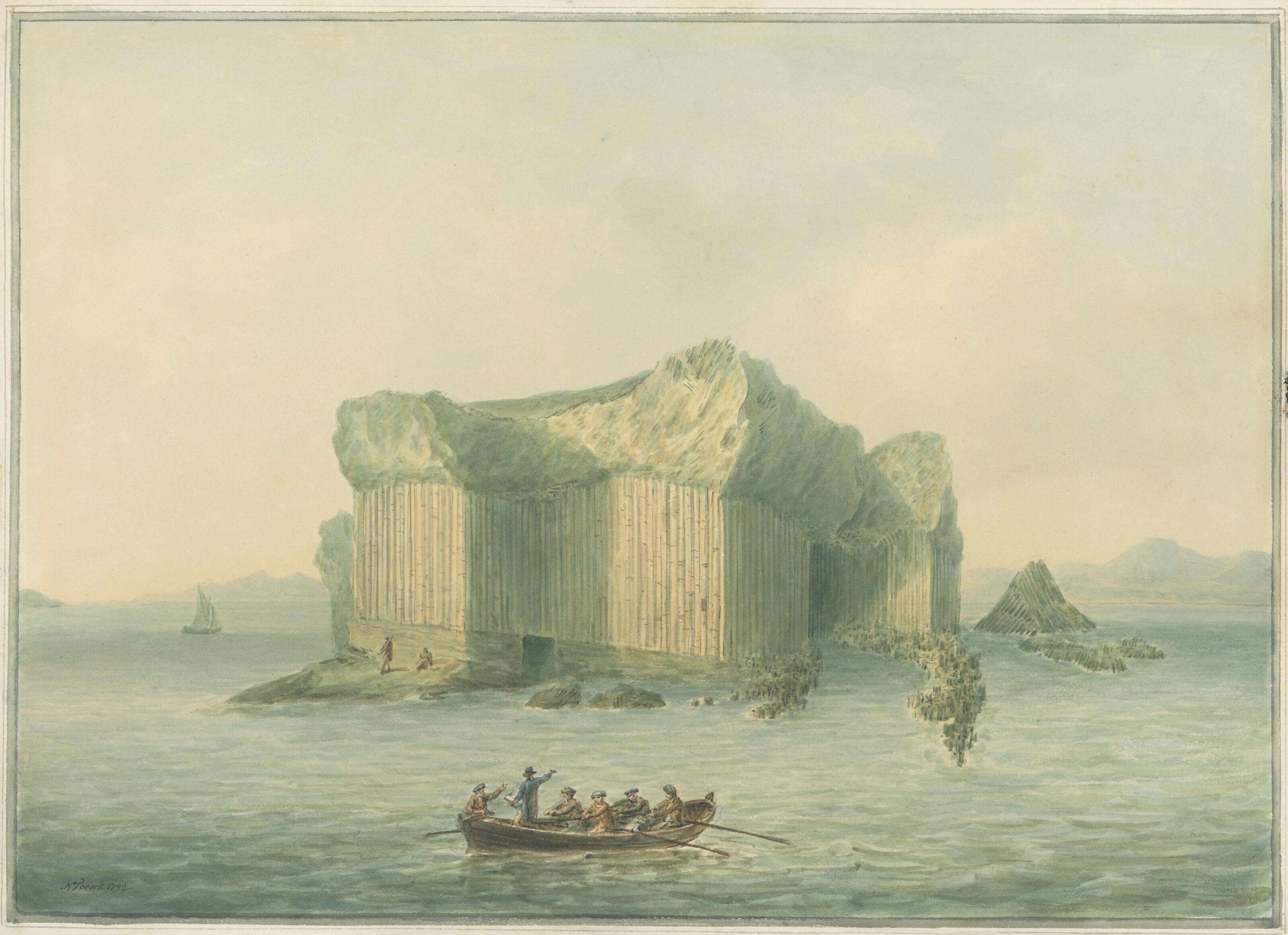 Nicholas Pocock, O.W.S. - Fingal\'s Cave, Staffa, Inner Hebrides, Scotland
