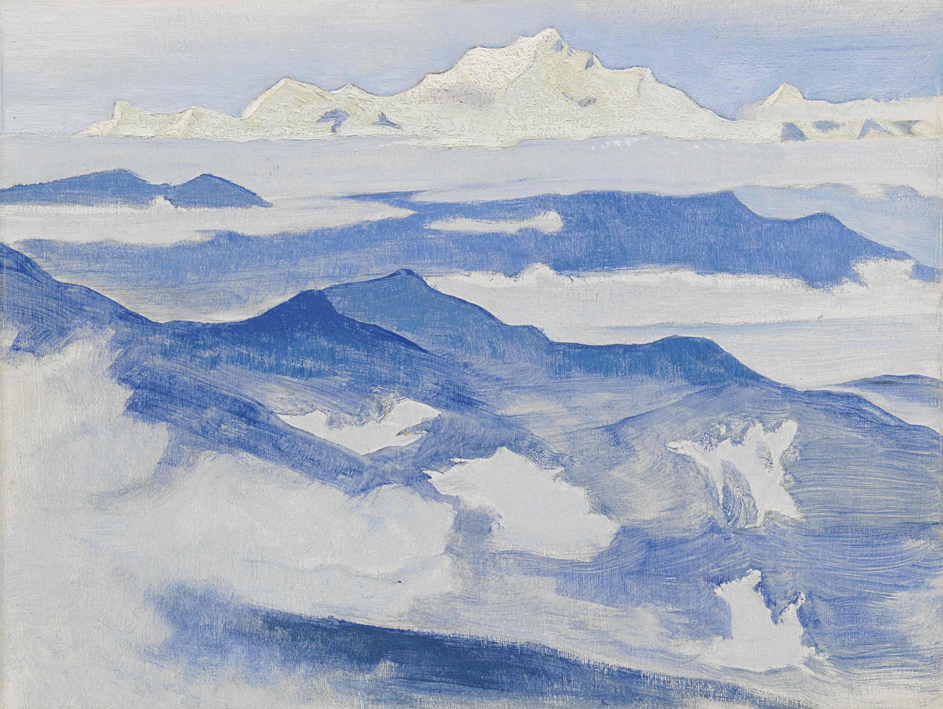 Nicholas Roerich - Evening, from the Himalayan series