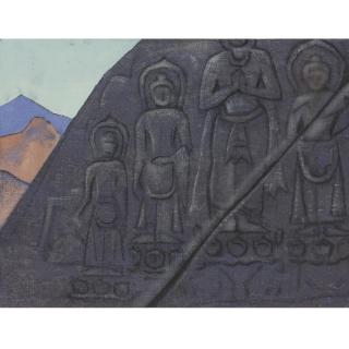 Nicholas Roerich - Russian Rock Relief Of Buddha